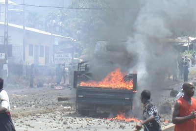 Prvious demonstrations in Buea (file photo).