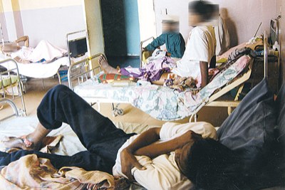 (Photo archive) - L'hôpital de Toamasina à Madagascar, bondé de malades