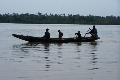 Fishing in the Niger Delta.