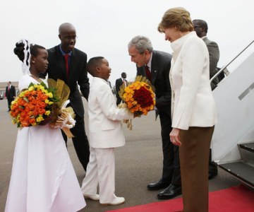 President Bush Visits Rwanda