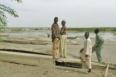 Lake Chad today is a remnant of its former self. When water levels were higher the village of Doro-Lelewa in Niger was on and island. By 2002 these boats were no longer needed to get to the village.