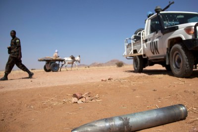 UN Officers Discover Unexploded Bomb in Darfur Area Hit by Clashes (file photo).
