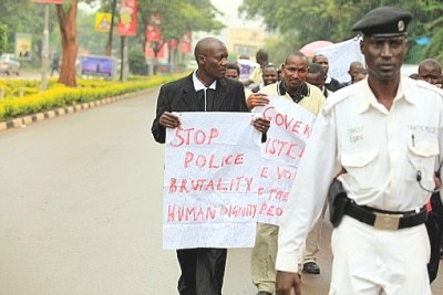 File photo: Journalists on World Press Freedom day in Uganda.