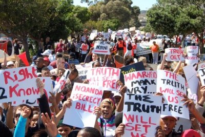 Protesters from the Right2Know campaign (file photo).