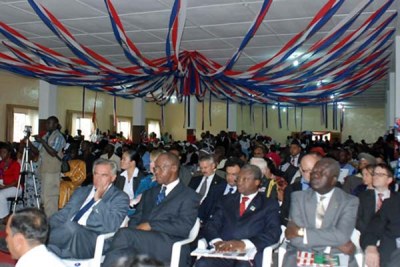 The audience at Liberia's 164th independence day program.