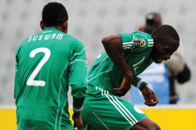 Members of Nigeria's Under 23 soccer team.
