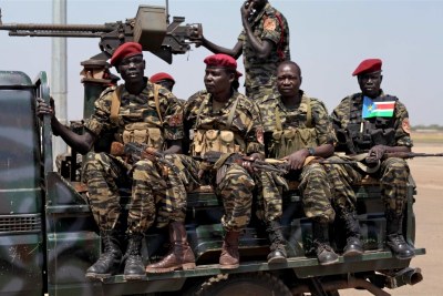 Des troupes au Sud Soudan.