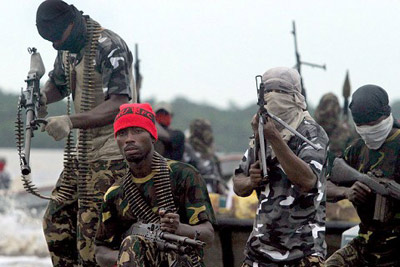 Heavily armed suspected sect members (file photo)