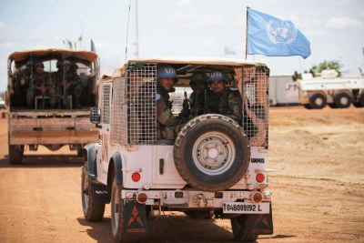UN peacekeepers in Abyei, which is contested by Sudan and South Sudan (file photo).