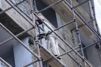 Some workers are injured in construction works due to bad working conditions