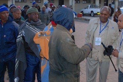 Basotho voters at the 2012 polls which brought the current government to power.