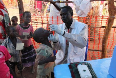 Getting a check-up (file photo): Yellow fever is transmitted by mosquitoes or contaminated blood.