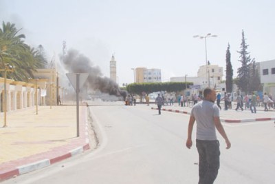 Manifestations à Sidi Bouzid