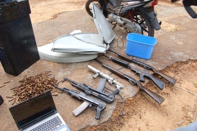 Bombs, weapons and ammunition were discovered during a Joint Task Force raid on the home of Boko Haram spokesperson Abu Qaqa in Kano.