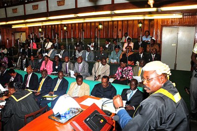 Uganda parliament in session (file photo).