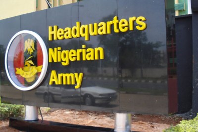 Nigerian army headquarters.