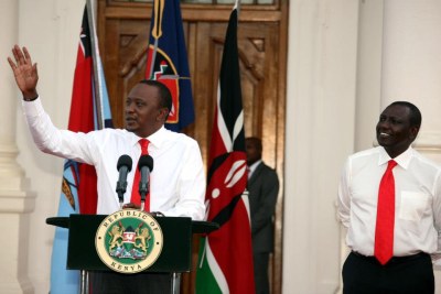 President Uhuru Kenyatta and Deputy President William Ruto (file photo).