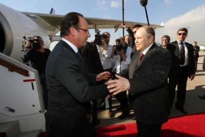 Président Hollande de la France et son homologue algérien, Bouteflika