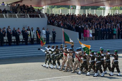 (Photo d'archives) - Des troupes africaines vont participer au défilé du 14 juillet 2014 en France durant lequel un hommage sera rendu aux victimes de la Grande Guerre