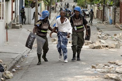 Nigerian police in the UN mission.