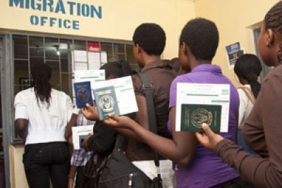 Kenyan, Ugandan and Rwandan citizens are able to use their national identity cards for travel (file photo).