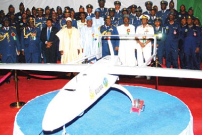 Unveiling of 'GULMA' Nigeria's first indigenous unmanned aerial vehicle.