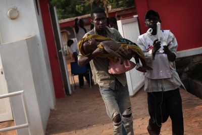 Des déplacés à Bangui.