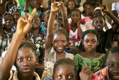 Students attend class at a public school in Taliko, a neighbourhood of Bamako.
