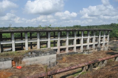 Remains of the looted Mt. Coffee Hydro Plant outside Monrovia.