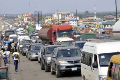 Traffic in Lagos (file photo).