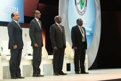 Des autorités africaines lors des Assemblées Annuelles 2014 de la BAD à Kigali