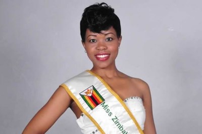 Reigning Miss Zimbabwe Bongani Dlakama.
