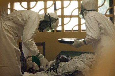 An outbreak of the Ebola virus in West Africa has claimed hundreds of lives (file photo).