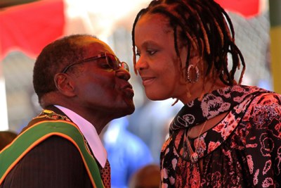 President Robert Mugabe and First Lady Grace Mugabe.