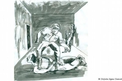The artist Chijioke Ugwu Clement has illustrated many of the victims' horrifying experiences.