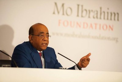 Mo Ibrahim lors de la publication de l'Indice Ibrahim pour le Gouvernance Africaine, le lundi 29 septembre 2014