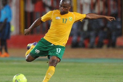 Bafana player Tokelo Rantie scored for the South Africans.