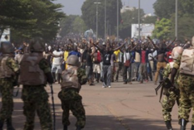 Insurrection populaire au Burkina le 30 octobre 2014.