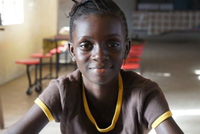 Girls Empowerment Summit Sierra Leone. The day began by meeting one of our cheerful, beautiful, and wonderful girls. Meet Fatmata Binta!