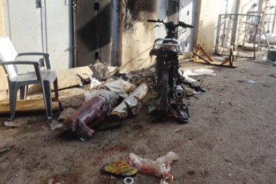Scène d'une attaque de Bokko Haram au Nigeria.
