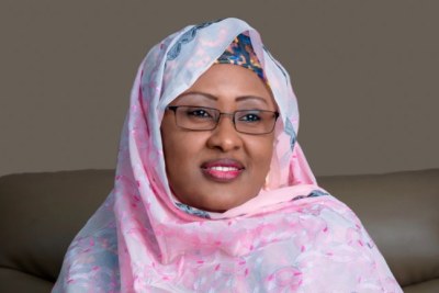Aisha Buhari, wife of President-Elect Muhammadu Buhari.