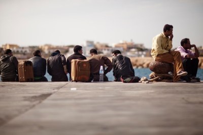 Libyan migrants arrive in Italy (file photo).