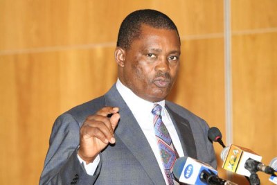 National Assembly Speaker Justin Muturi, who on July 6, 2015 led lawmakers in warning US President Barack Obama against promoting the gay agenda on his Kenya visit in July 2015.