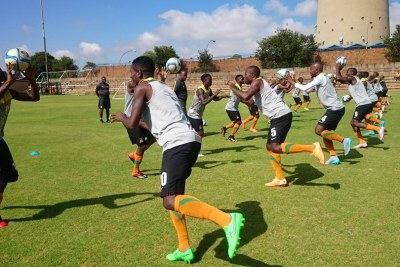 Zambia national team training (file photo).