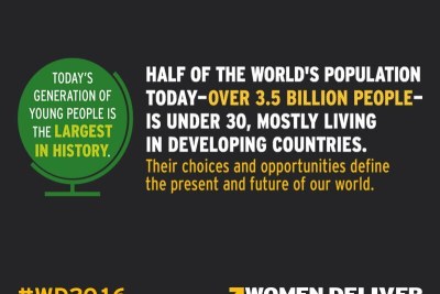 Women Deliver is the world's largest global conference on the health, rights, and well-being of girls and women in the last decade.