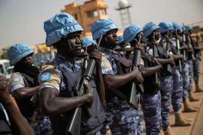 Des Casques bleus à Menaka, au Mali