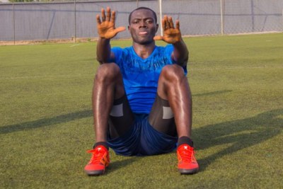Le joueur ghanéen, Uriah Asante