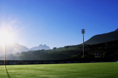 A rugby stadium in Cape Town, South Africa.