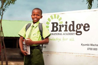 A pupil at Bridge International Academy in Nairobi.