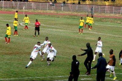 Mali U-17 players celebrate win against Ethiopia